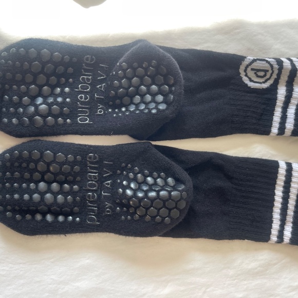 Tavi Grip Socks Bundle:  Black Crew and Blue/Yellow Ankle Socks - Picture 5 of 7